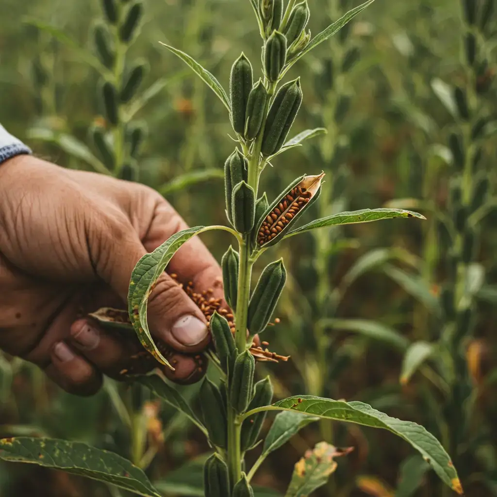 How Are Sesame Seeds Harvested