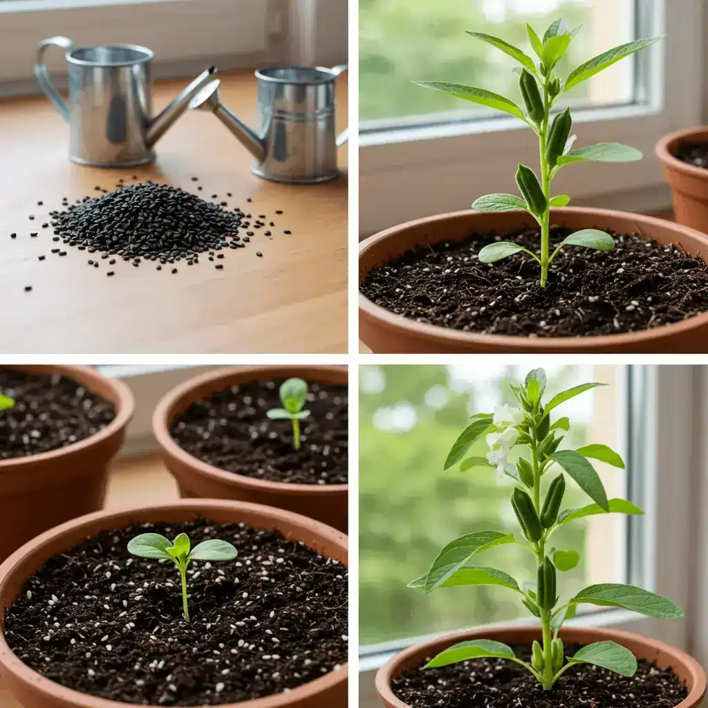 How to grow sesame seeds at home