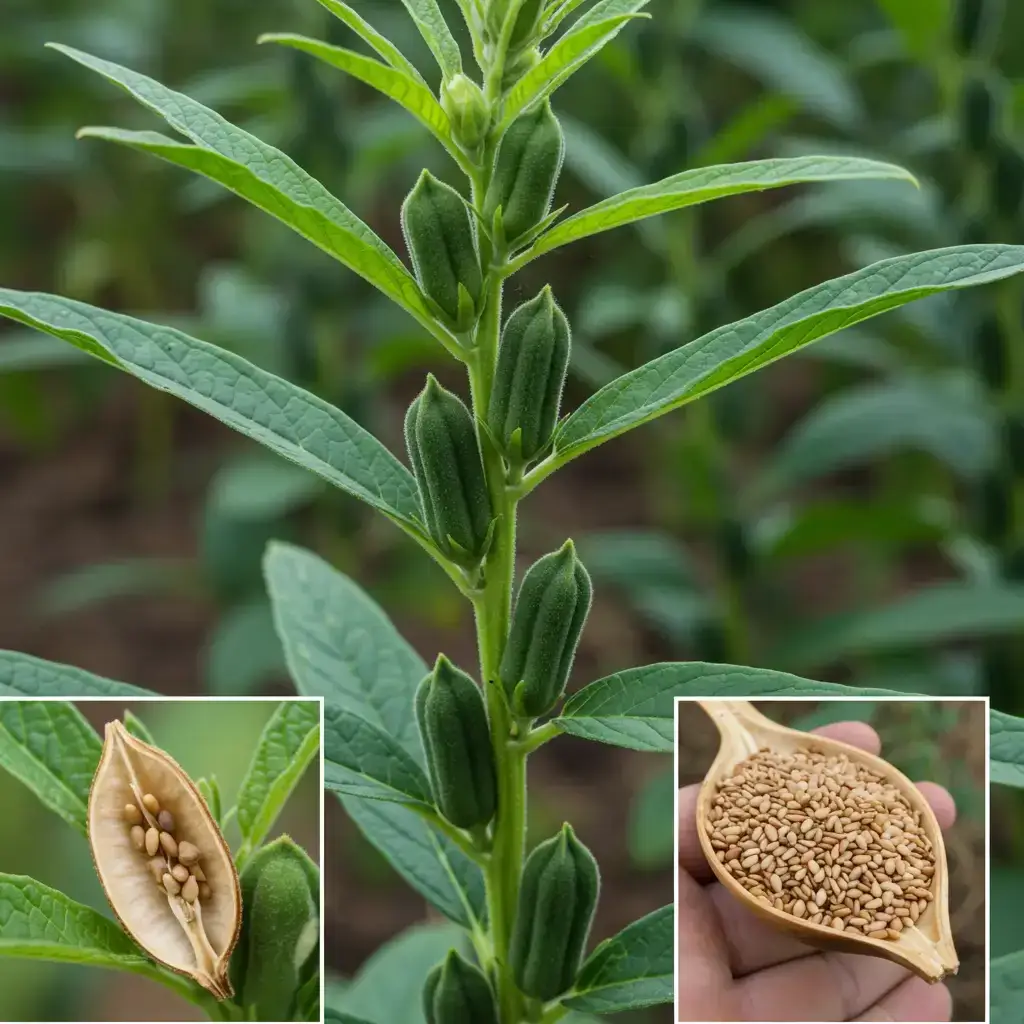 What kind of plant do sesame seeds come from