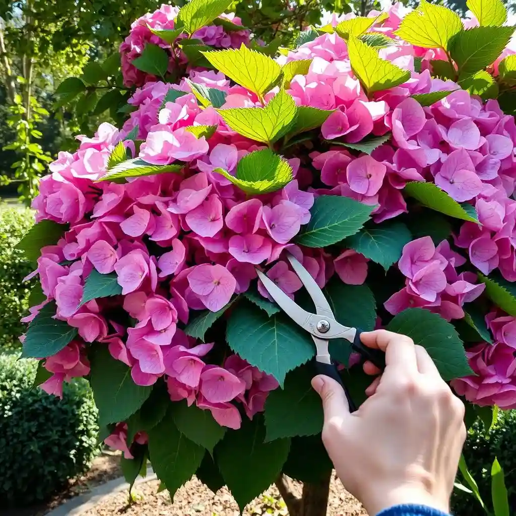 pruning hydrangea tree